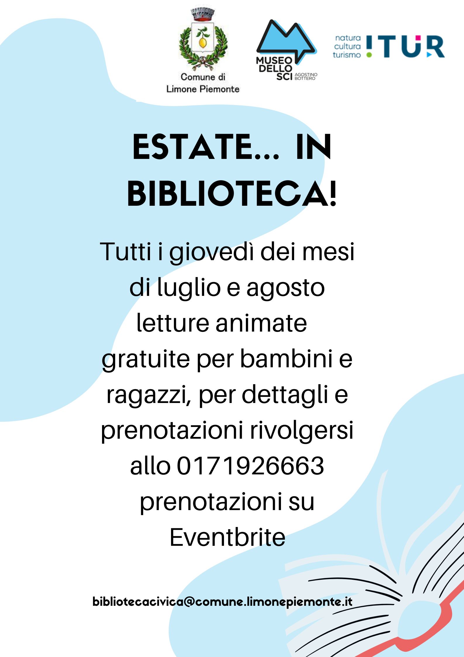 Estate in biblioteca. | Letture e laboratori per famiglie con bambini.
